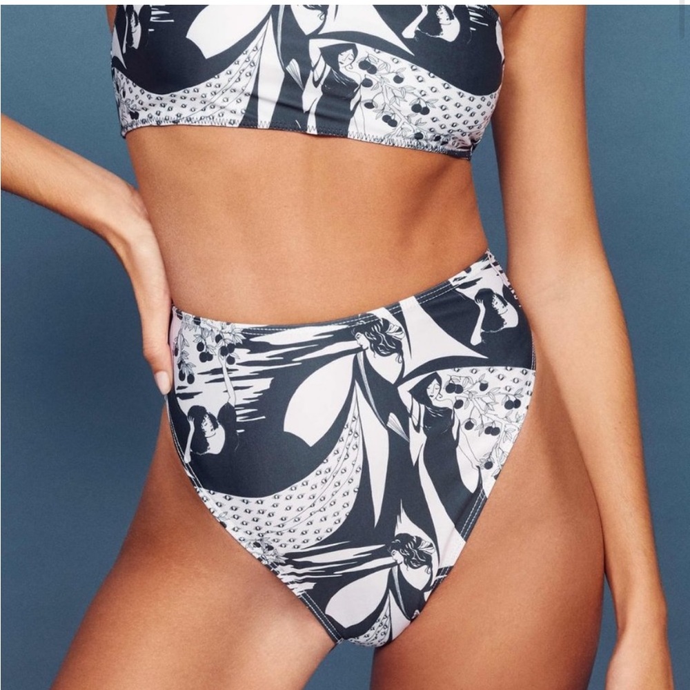 Reformation High Waisted Riviera Bikini Bottom